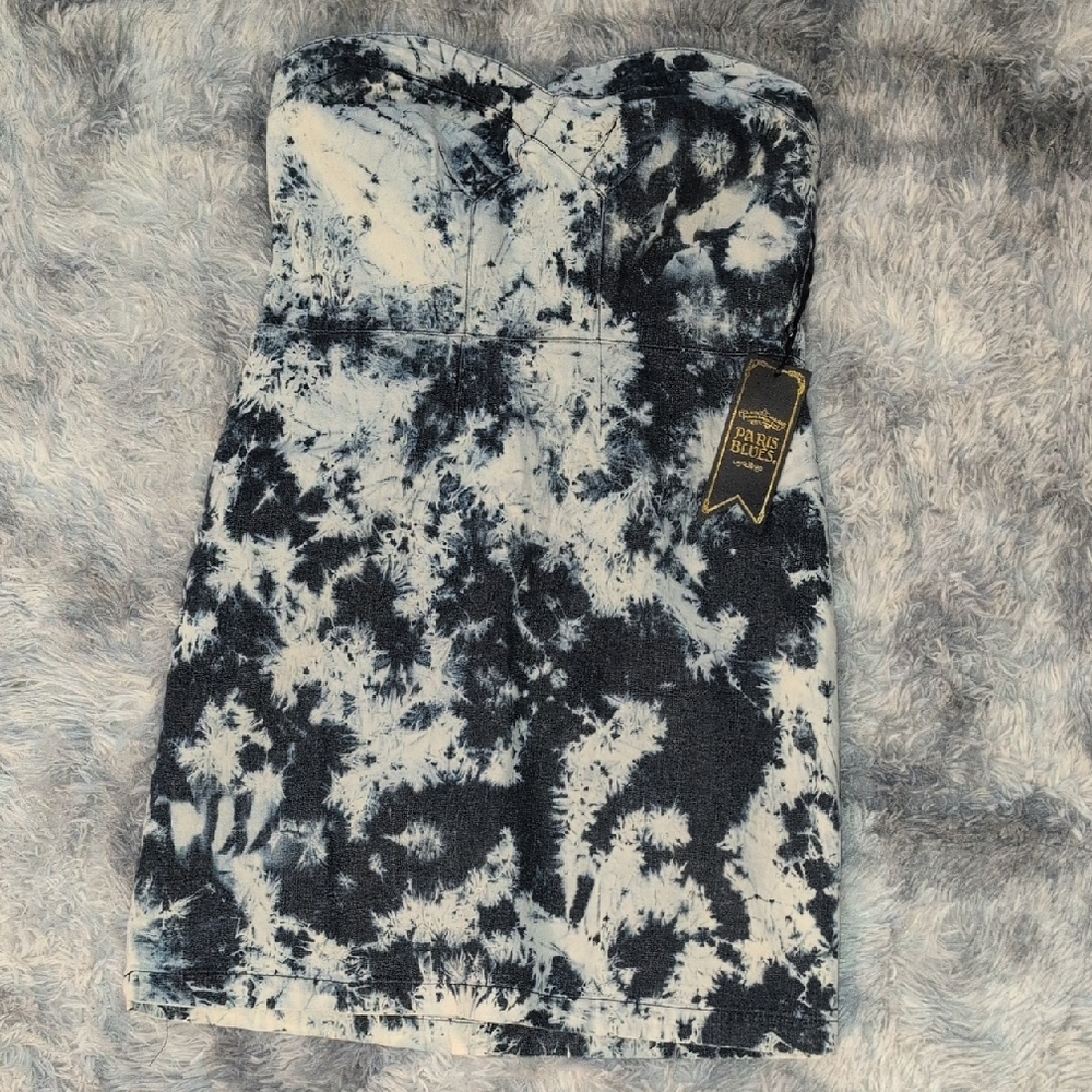 Paris Blues Strapless Denim Dress